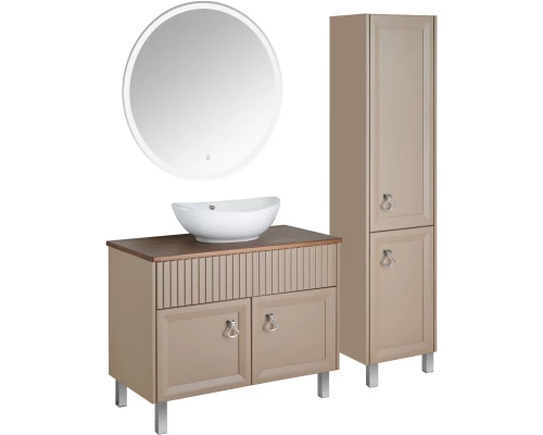 Комплект мебели капучино матовый 100 см ASB-Woodline Риола