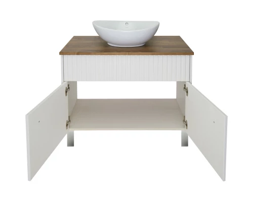 Тумба с раковиной слоновая кость 100 см ASB-Woodline Риола