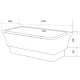 Акриловая ванна 170x85 см Abber AB9221