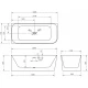 Акриловая ванна 160x75 см L Abber AB9331-1.6 L