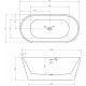 Акриловая ванна 150x75 см Abber AB9320-1.5