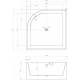 Акриловая ванна 140x140 см Abber AB9337