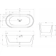 Акриловая ванна 170x80 см Abber AB9209MB