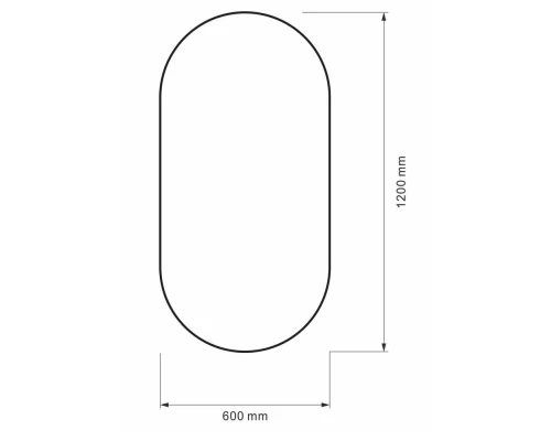 Зеркало 120x60 см Abber Immer Offen AG6401B