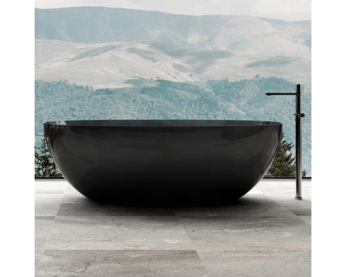Ванна из полиэфирной смолы 165x78 см Abber Kristall AT9701Onyx