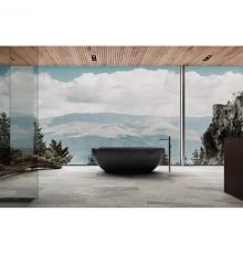 Ванна из полиэфирной смолы 165x78 см Abber Kristall AT9701Onyx