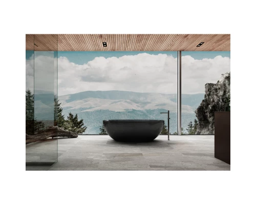 Ванна из полиэфирной смолы 165x78 см Abber Kristall AT9701Onyx