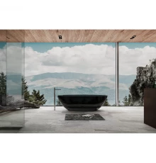 Ванна из полиэфирной смолы 180x85 см Abber Kristall AT9702Onyx