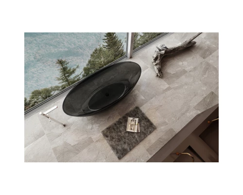 Ванна из полиэфирной смолы 180x85 см Abber Kristall AT9702Onyx