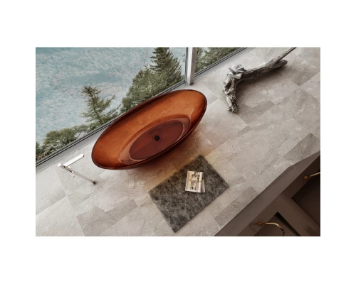 Ванна из полиэфирной смолы 180x85 см Abber Kristall AT9702Opal