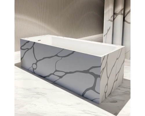 Ванна из литого мрамора 180x80 см Abber Blitz AS9502GB