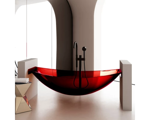 Ванна из полиэфирной смолы 180x80 см Abber Kristall AT9704Rubin