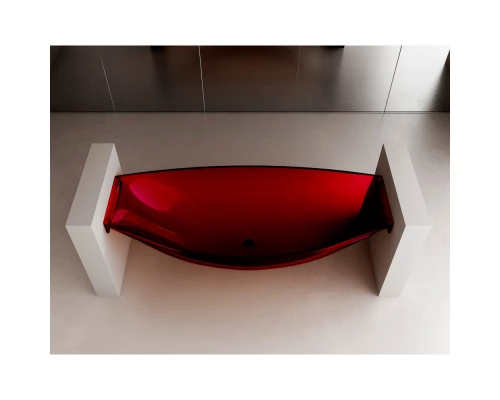 Ванна из полиэфирной смолы 180x80 см Abber Kristall AT9704Rubin