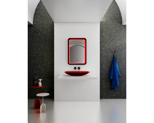 Зеркало 55x80 см красный Abber Kristall AT6701Rubin