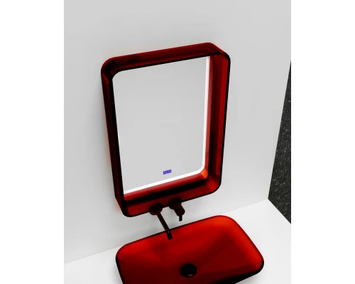 Зеркало 55x80 см красный Abber Kristall AT6701Rubin