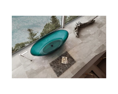 Ванна из полиэфирной смолы 180x85 см Abber Kristall AT9702Aquamarin