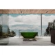 Ванна из полиэфирной смолы 180x85 см Abber Kristall AT9702Emerald