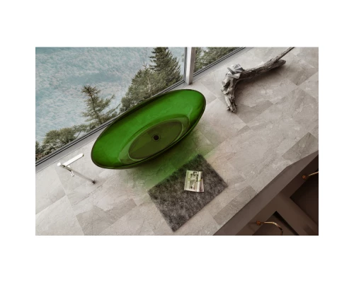 Ванна из полиэфирной смолы 180x85 см Abber Kristall AT9702Emerald