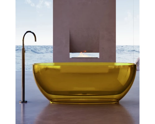 Ванна из полиэфирной смолы 170x75 см Abber Kristall AT9703Amber