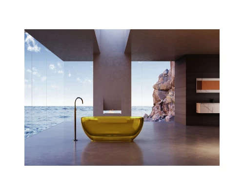 Ванна из полиэфирной смолы 170x75 см Abber Kristall AT9703Amber