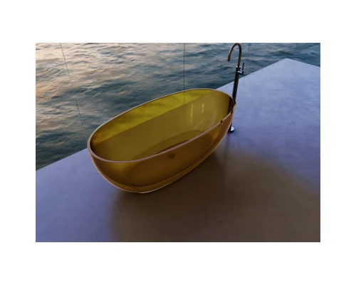 Ванна из полиэфирной смолы 170x75 см Abber Kristall AT9703Amber