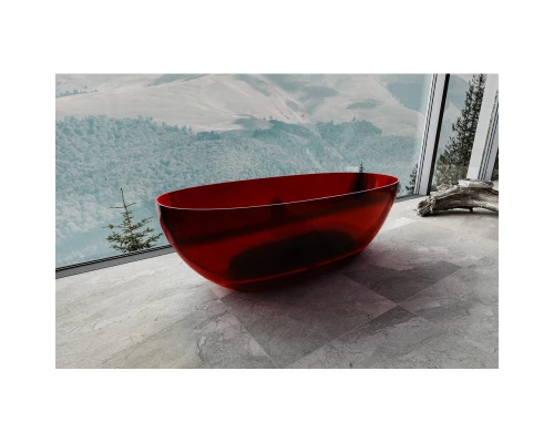 Ванна из полиэфирной смолы 170x75 см Abber Kristall AT9703Rubin