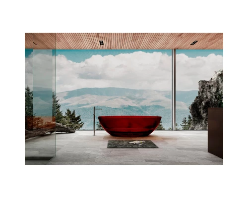 Ванна из полиэфирной смолы 180x85 см Abber Kristall AT9702Rubin