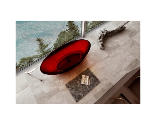 Ванна из полиэфирной смолы 180x85 см Abber Kristall AT9702Rubin