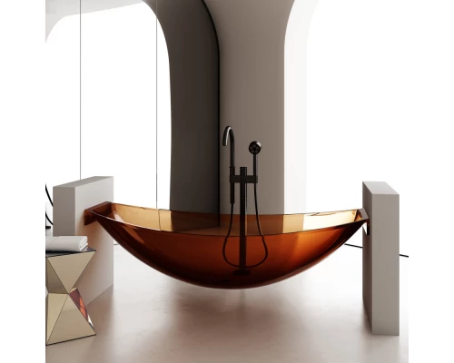 Ванна из полиэфирной смолы 180x80 см Abber Kristall AT9704Opal