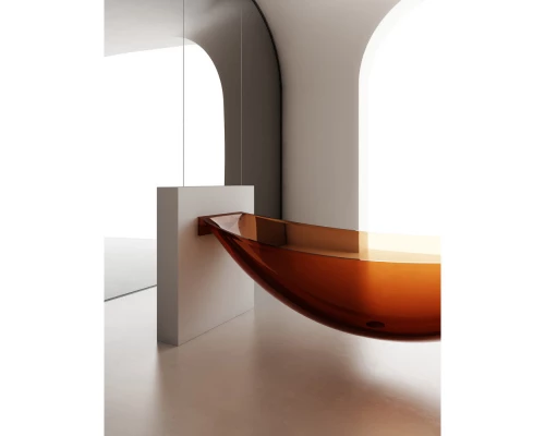 Ванна из полиэфирной смолы 180x80 см Abber Kristall AT9704Opal