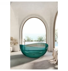 Ванна из полиэфирной смолы 150x150 см Abber Kristall AT9705Aquamarin