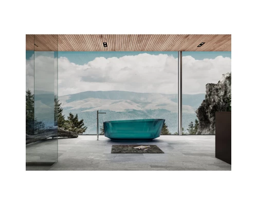 Ванна из полиэфирной смолы 170x80 см Abber Kristall AT9706Aquamarin