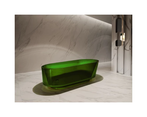 Ванна из полиэфирной смолы 170x80 см Abber Kristall AT9706Emerald