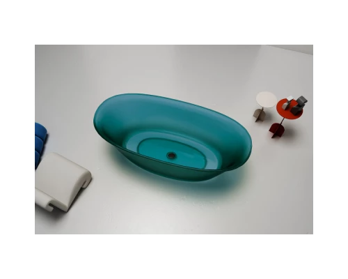 Ванна из полиэфирной смолы 170x75 см Abber Kristall AT9707Aquamarin