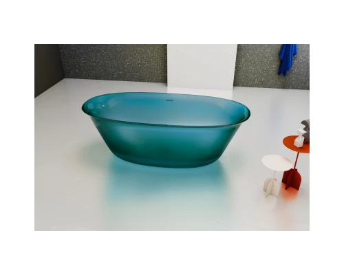 Ванна из полиэфирной смолы 170x75 см Abber Kristall AT9707Aquamarin