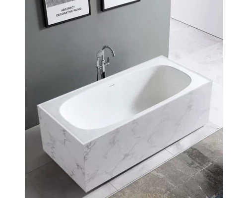 Ванна из литого мрамора 180x85 см Abber Blitz AS9501GB