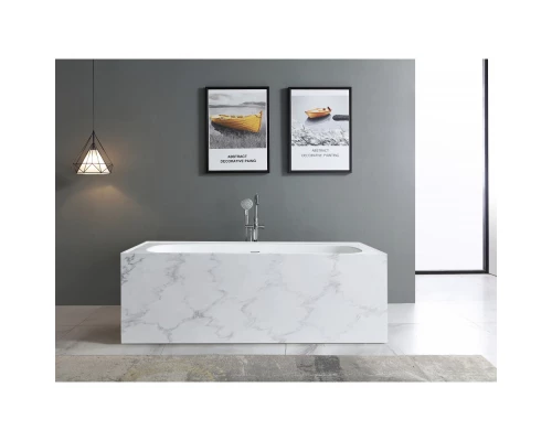 Ванна из литого мрамора 180x85 см Abber Blitz AS9501GB