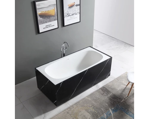 Ванна из литого мрамора 180x85 см Abber Blitz AS9501WL