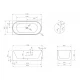 Акриловая ванна 170x80 см L Abber AB9438-1.7 L