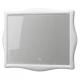 Зеркало белый глянец 105x90 см Aima Design Amethyst Light У51944