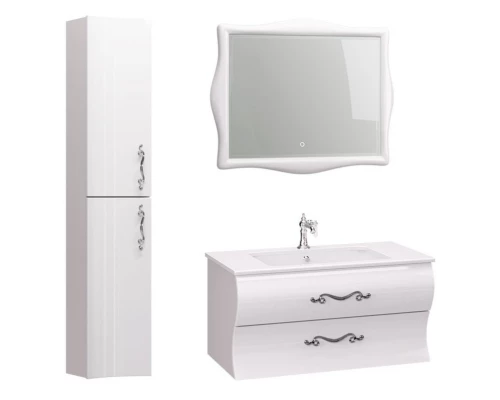 Пенал подвесной белый глянец L Aima Design Amethyst У51086