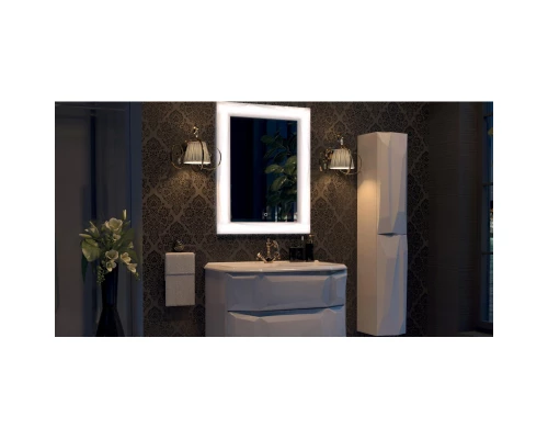 Пенал подвесной белый глянец R Aima Design Crystal У51085