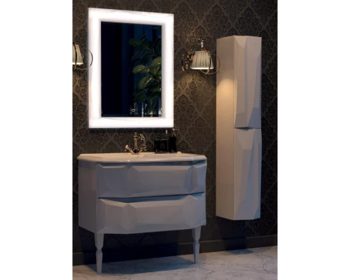 Пенал подвесной белый глянец R Aima Design Crystal У51085