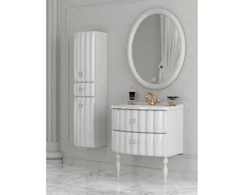 Пенал подвесной белый глянец L Aima Design Pearl У51080