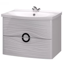 Тумба с раковиной белый глянец 71,3 см Aima Design Breeze У40415