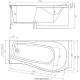 Акриловая ванна 150x90 см Alex Baitler Orta ORTA R 150*90