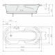 Акриловая ванна 190x88 см Alpen Linda 22111