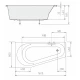 Акриловая ванна 160x80 см L Alpen Projekta 20111