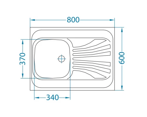Кухонная мойка Alveus Classic 30 NAT полированная сталь 1009076