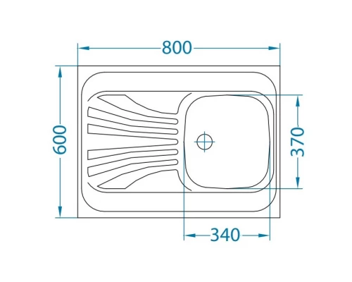 Кухонная мойка Alveus Classic 30 NAT полированная сталь 1009077